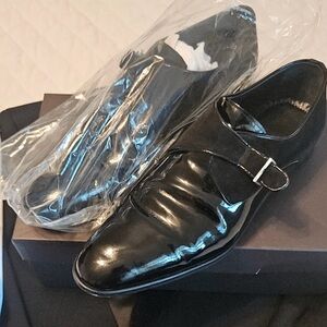 Men's Black Leather Dress Shoes